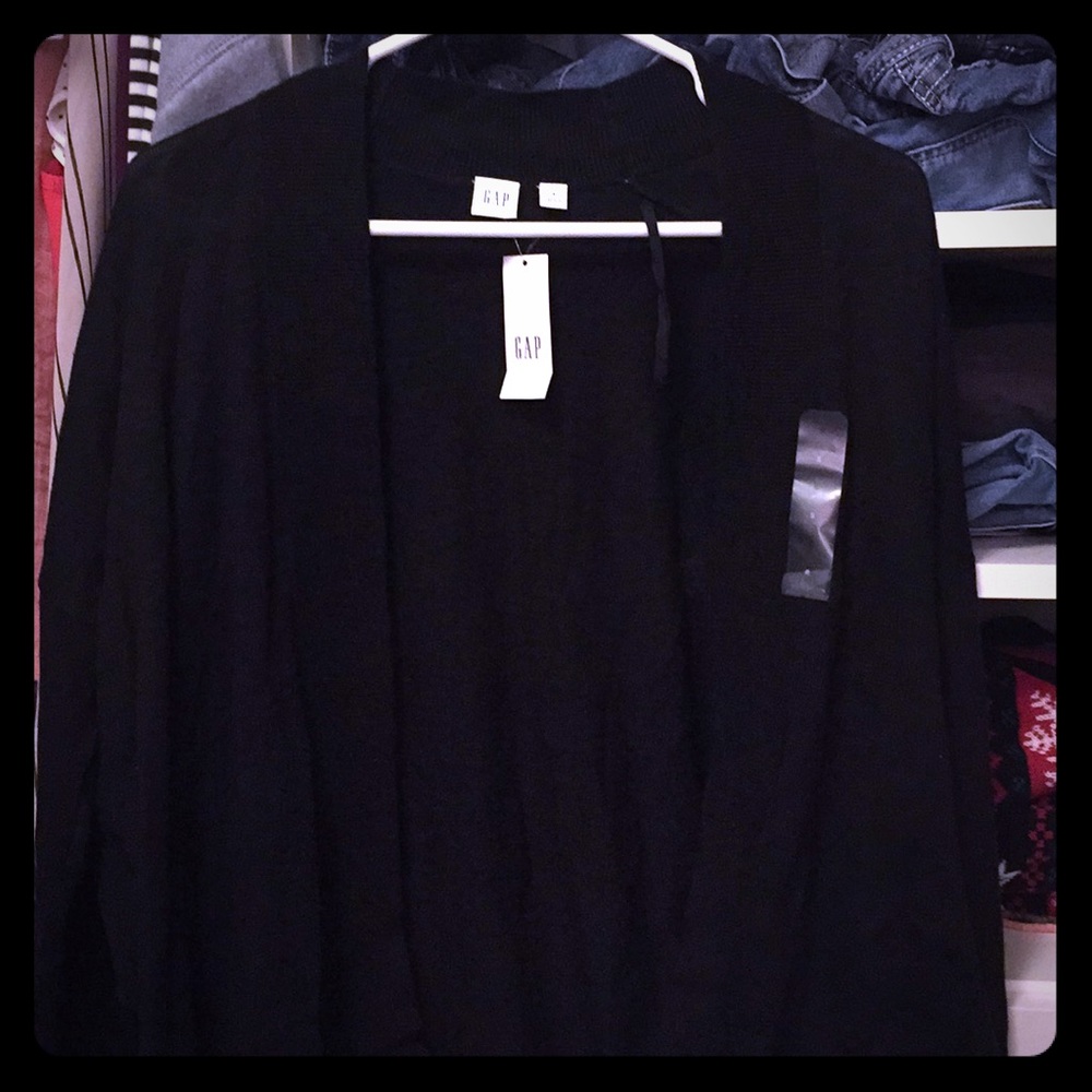 Black cardigan